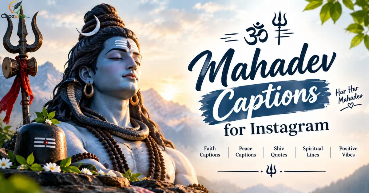 365+ Mahadev Captions That Reflect Strength & Spirituality (2026)
